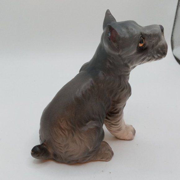 Schnauzer Figurine Vintage Dog Figure Norcrest Made in Japan Collectible Ceramic - Picture 11 of 11